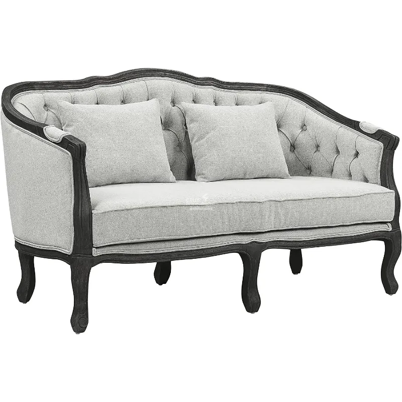 Classic Royal Black Carving Teakwood Sofa (6 Seater with Table) CRUZ INTERNATIONAL